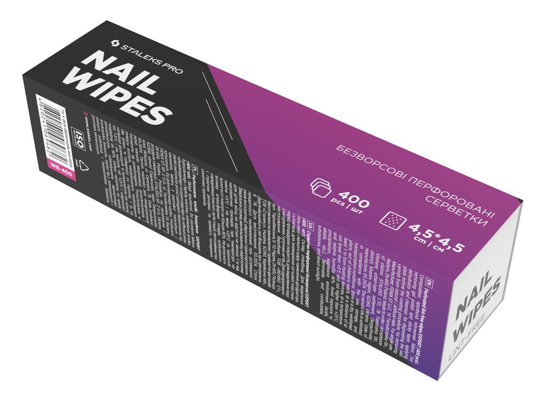 CUADRADOS PERFORADOS SIN PELUSA EXPERT 400uds STALEKS