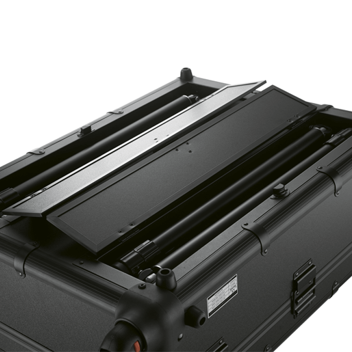 TOCADOR MAQUILLAJE MALETA CON RUEDAS NEGRO 59x22x45cm