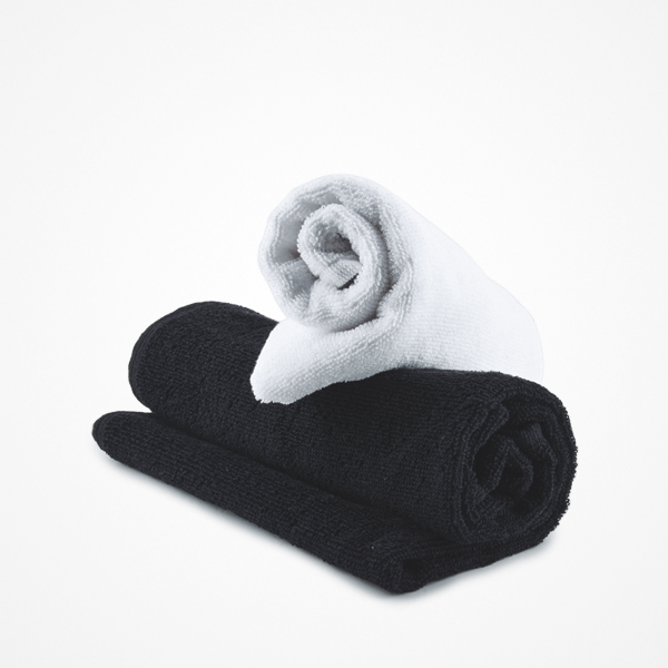 TOALLA ALGODON RECICLADO NEGRA 50x90cm cx80