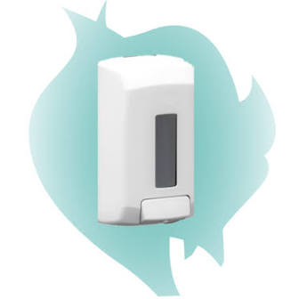 DISPENSADOR GEL JABON MANUAL PARED