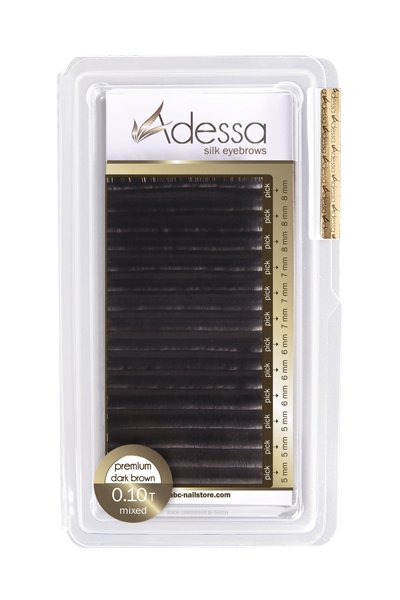 Adessa SILK EYEBROW BLACK ESPESOR 0,10 LONG MIX cejas hasta fin de existencias