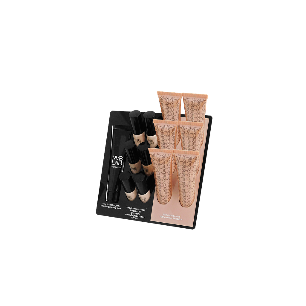 módulo expo general maquillaje base+camuflaje+ hydra 20