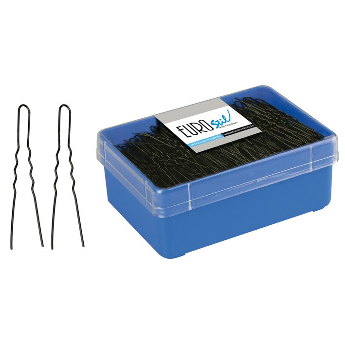 HORQUILLA INVISIBLE NEGRO 5,5 cm 400uds sin bolita
