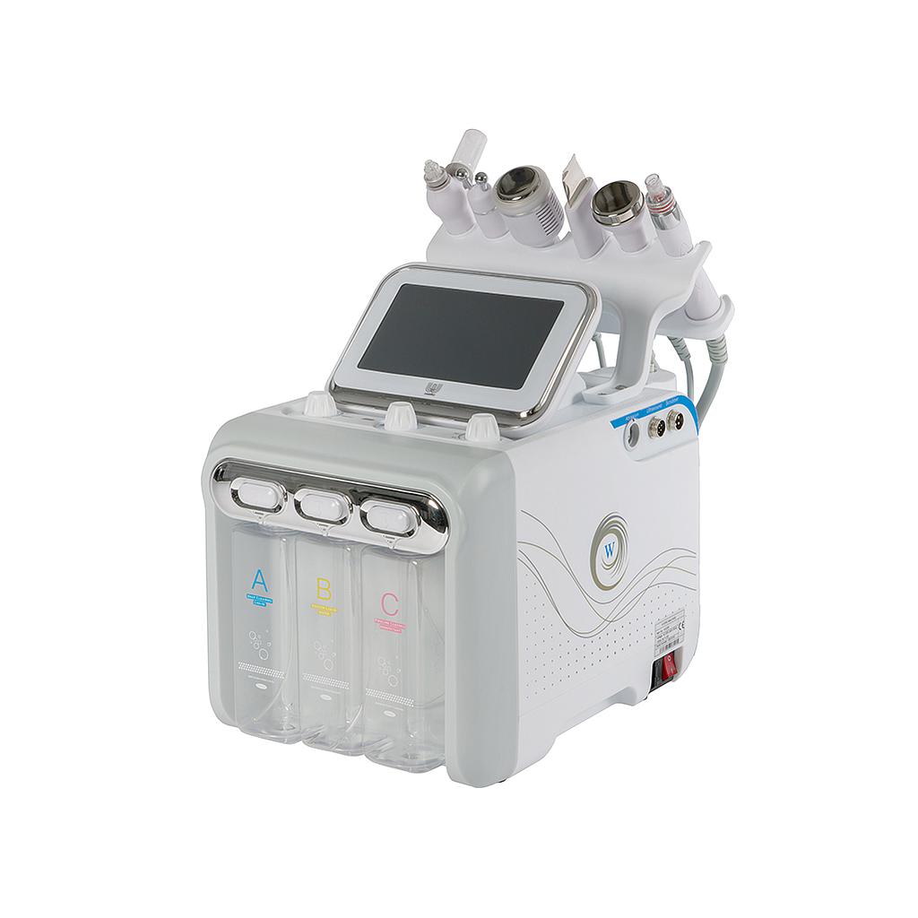 EQUIPO HIGHT TECH COMBI HYDRO radiofrecuencia + ultrasonido + Peeling ultrasónico + Spray oxigenante +Aquapeel + Martillo frío + mascara 7 en 1